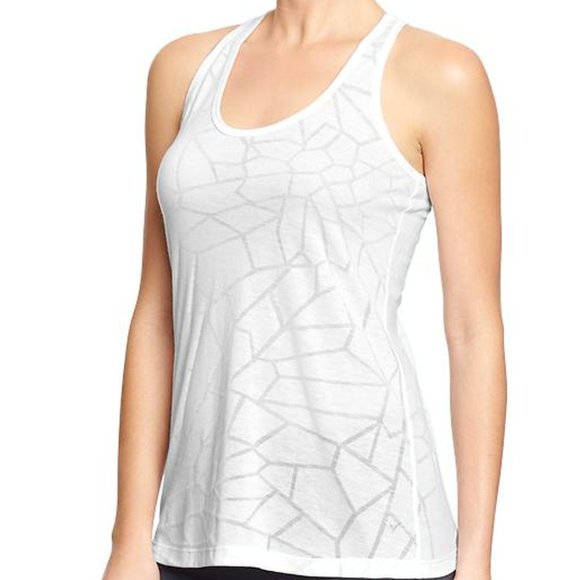 Old Navy Active white burnout racerback tank XXL - Picture 1 of 3